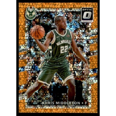 2017-18 Donruss Optic Fast Break Orange #84 Khris Middleton