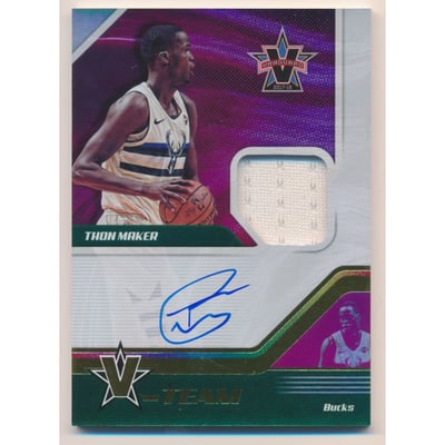 2017-18 Panini Vanguard V-Team Signatures Swatches #49 Thon Maker/99