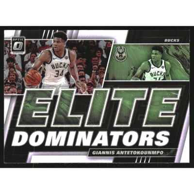 2019-20 Donruss Optic Elite Dominators Holo #17 Giannis Antetokounmpo