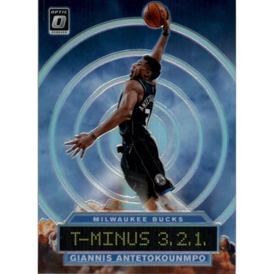 2019-20 Donruss Optic T-Minus 3, 2, 1 Holo #8 Giannis Antetokounmpo