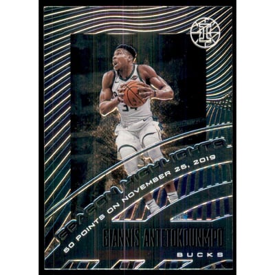 2019-20 Panini Illusions Season Highlights #1 Giannis Antetokounmpo