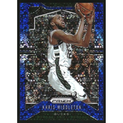2019-20 Panini Prizm Prizms Fast Break Blue #235 Khris Middleton
