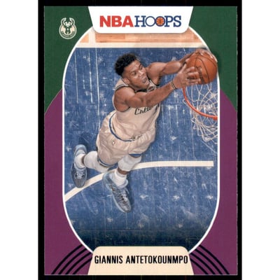 2020-21 Hoops Purple #166 Giannis Antetokounmpo