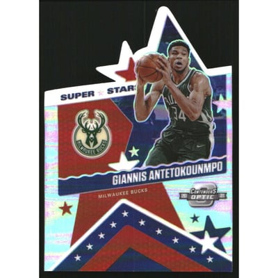 2020-21 Panini Contenders Optic Superstars #10 Giannis Antetokounmpo