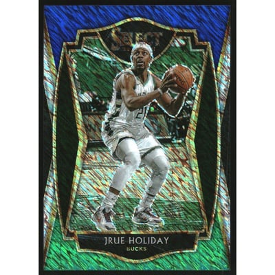 2020-21 Select Prizms Blue White Green Shimmer #118 Jrue Holiday