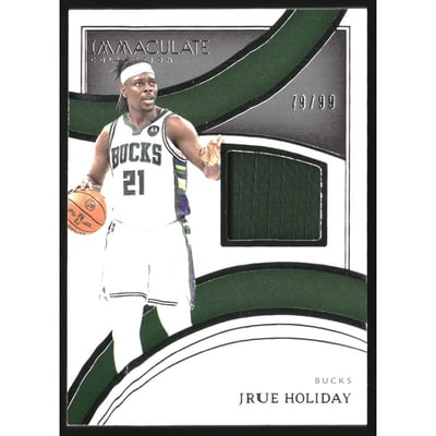 2021-22 Immaculate Collection Materials #8 Jrue Holiday