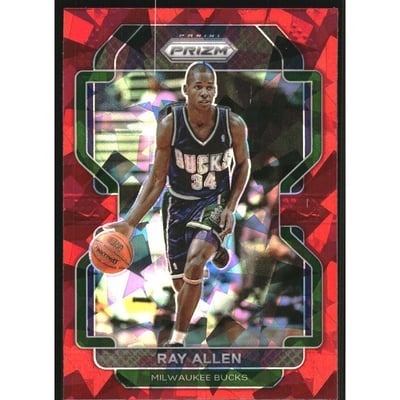 2021-22 Panini Prizm Prizms Red Ice #251 Ray Allen