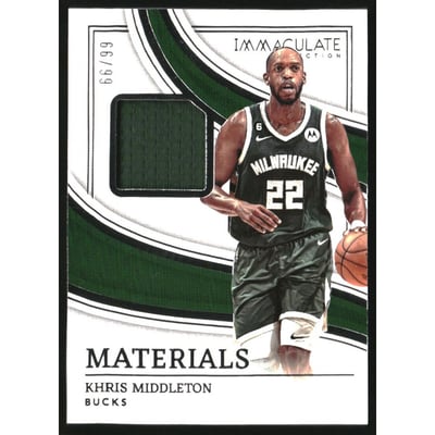 2022-23 Immaculate Collection Materials #34 Khris Middleton/99
