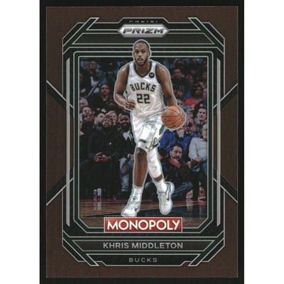 2022-23 Panini Prizm Monopoly Brown #50 Khris Middleton