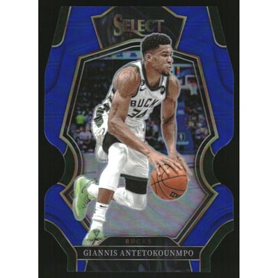 2022-23 Select Prizms Blue Die Cut #161 Giannis Antetokounmpo