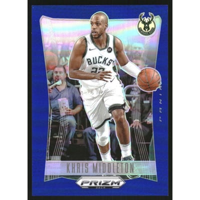 2023-24 Panini Prizm Deca Prizms Blue #227 Khris Middleton