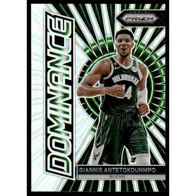 2023-24 Panini Prizm Dominance Prizms Silver #7 Giannis Antetokounmpo