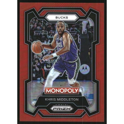 2023-24 Panini Prizm Monopoly Red #50 Khris Middleton