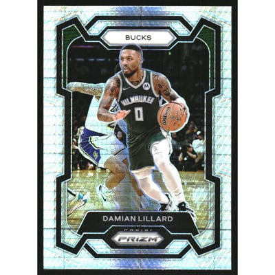 2023-24 Panini Prizm Prizms Hyper #35 Damian Lillard