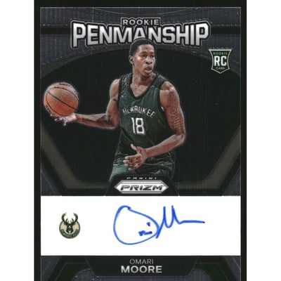 2023-24 Panini Prizm Rookie Penmanship #48 Omari Moore