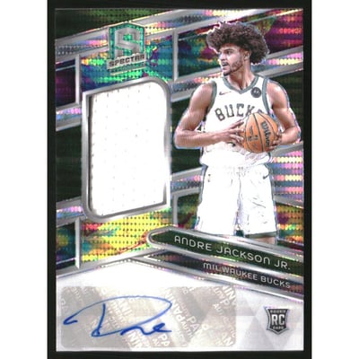 2023-24 Panini Spectra Celestial #213 Andre Jackson Jr. JSY AU/99
