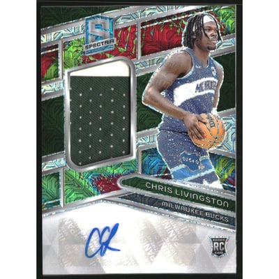 2023-24 Panini Spectra Meta #238 Chris Livingston JSY AU