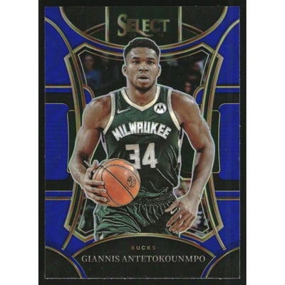 2023-24 Select Prizms Blue #341 Giannis Antetokounmpo