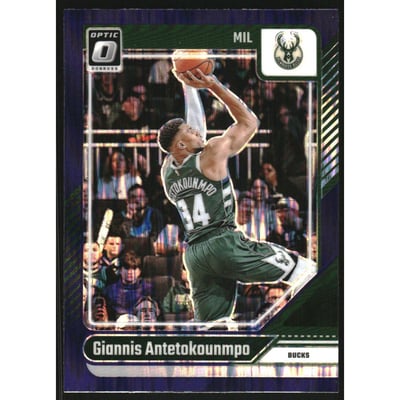 2024-25 Donruss Optic Purple Shock #176 Giannis Antetokounmpo
