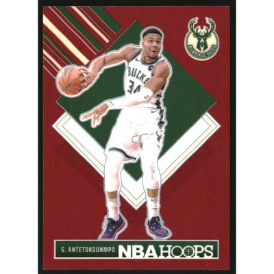 2024-25 Hoops Premium Prizms Red #285 Giannis Antetokounmpo