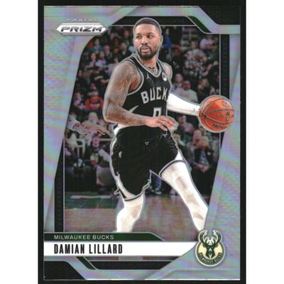 2024-25 Panini Prizm Prizms Silver #90 Damian Lillard