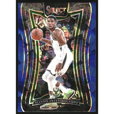 2024-25 Select Blue Cracked Ice Prizms #326 Giannis Antetokounmpo