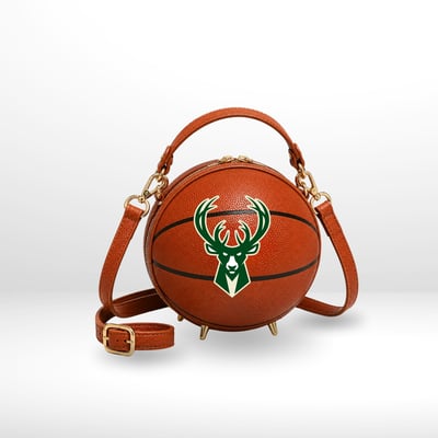 Milwaukee Bucks by Jill Martin Basketball Crossbody Fan Bag