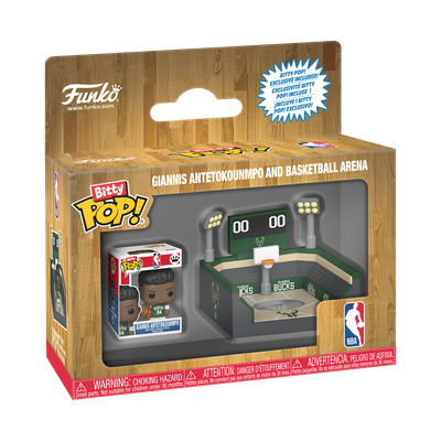 Giannis Antetokounmpo Milwaukee Bucks Funko Bitty POP! Town Arena