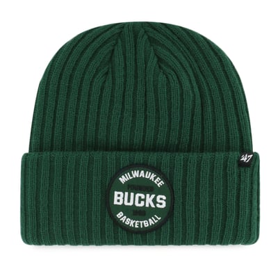  Milwaukee Bucks '47 Ribbed Snowdrift Cuffed Knit Hat - Hunter Green