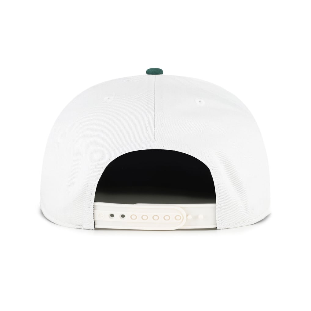 Milwaukee Bucks '47 Script Stack Captain Snapback Hat - White