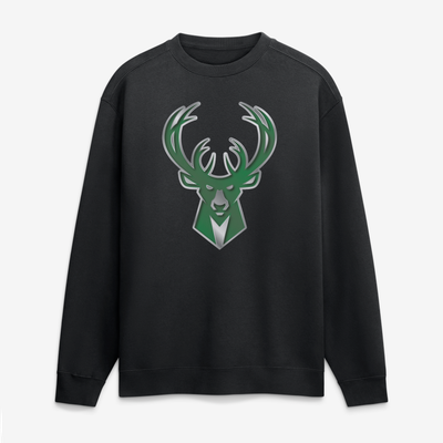 Milwaukee Bucks  Forged Mascot Sweatshirt - Black