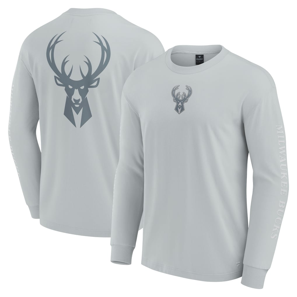 Milwaukee Bucks Fanatics Elements Strive Long Sleeve T-Shirt  - Gray
