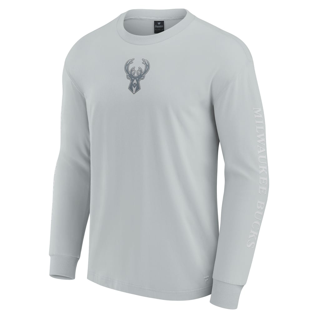 Milwaukee Bucks Fanatics Elements Strive Long Sleeve T-Shirt  - Gray