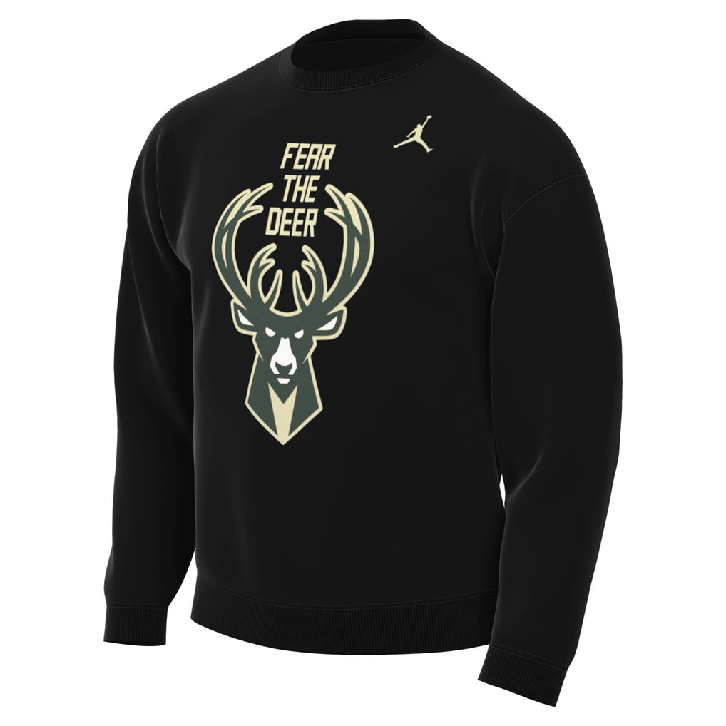 Milwaukee Bucks Jordan Brand Statement Edition Sweatshirt - Black