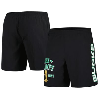 Milwaukee Bucks Mitchell & Ness Heritage Shorts - Black