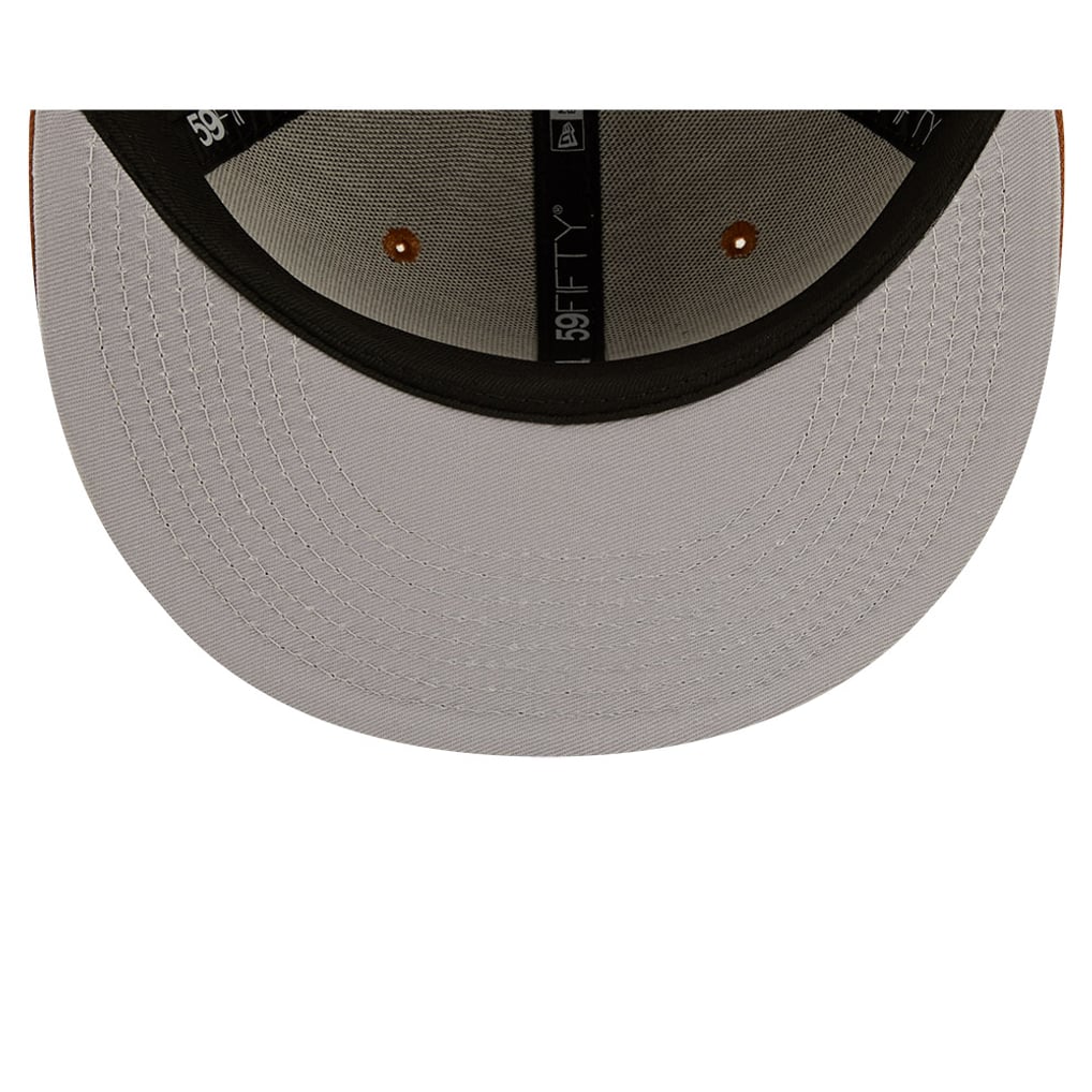 Casquette New Era 59Fifty Fitted - Milwaukee Bucks - Camel/Beige - 100% Polyester - Neuf Avec étiquettes