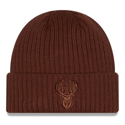 Milwaukee Bucks New Era Color Pack Cuffed Knit Hat - Brown