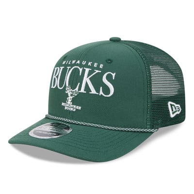 Milwaukee Bucks New Era Tonal 9SEVENTY Adjustable Trucker Hat - Hunter Green