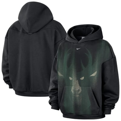 Milwaukee Bucks Nike 2026 Standard Issue Practice Icon Fleece Pullover Hoodie - Black