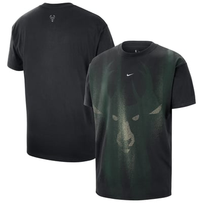 Milwaukee Bucks Nike 2026 Standard Issue Practice Icon T-Shirt - Black