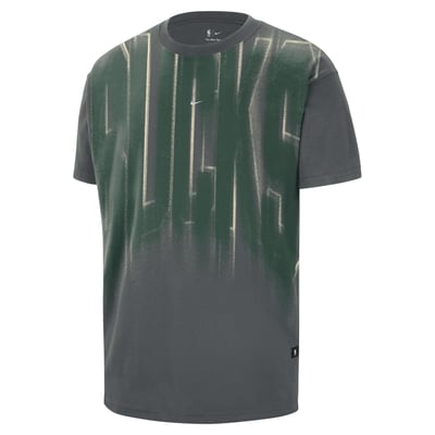 Milwaukee Bucks Nike 2026/27 Standard Issue Team Anthem T-Shirt - Gray