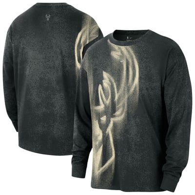 Milwaukee Bucks Nike 2026/27 Standard Issue Game Theater Team Anthem Long Sleeve T-Shirt - Hunter Green