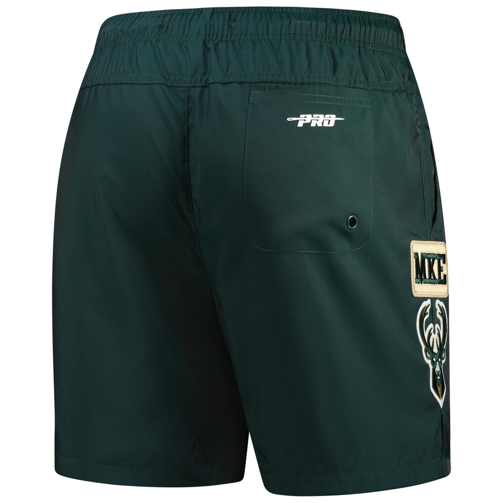 Milwaukee Bucks Pro Standard Area Code Shorts - Hunter Green