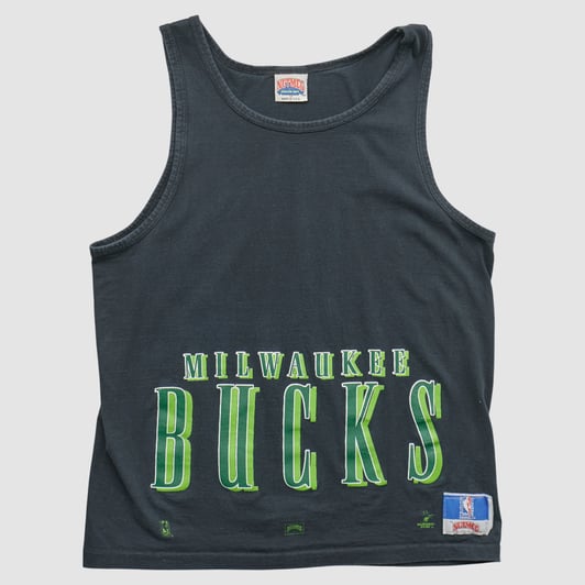 Milwaukee Bucks Nutmeg Mills 90s Tank - Black - S by Fanatics Real Vintage