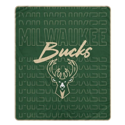 Milwaukee Bucks Pegasus Echo Script Fade 50" x 60" Ultra Soft Throw Blanket