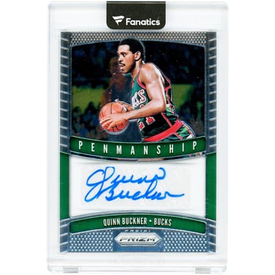 Quinn Buckner Milwaukee Bucks Autographed 2019-20 Panini Prizm Penmanship #PM-QBK Card