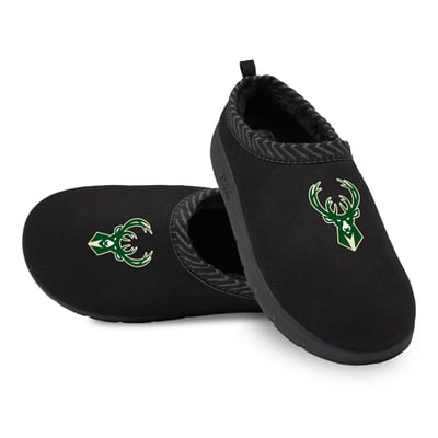 Milwaukee Bucks ISlide Unisex Primary Logo Mission Slippers - Black
