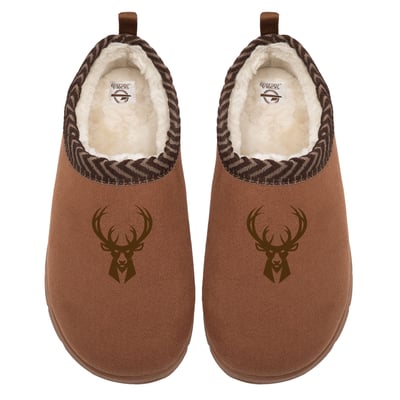 Milwaukee Bucks ISlide Unisex Tonal Logo Mission Slipper - Tan
