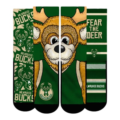  Milwaukee Bucks Rock Em Unisex Fan Favorites Three-Pack Crew Socks Set - Green