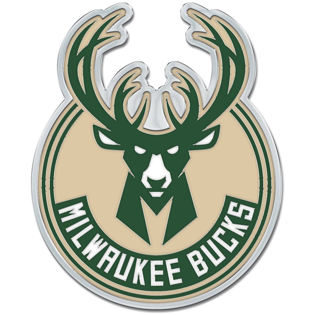 Milwaukee Bucks WinCraft Colored Chrome Auto Emblem